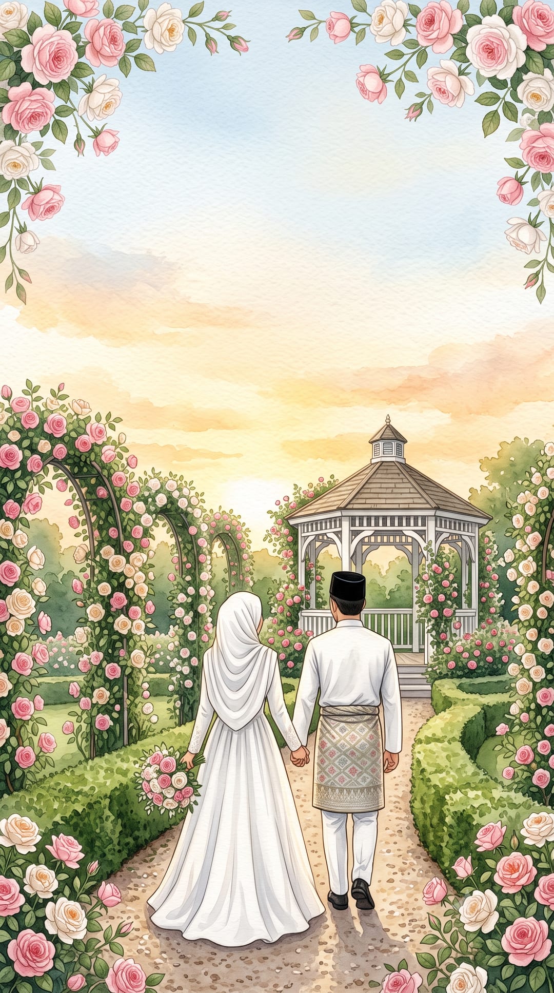 Reka bentuk kad digital Taman Pagi (NK-066)
